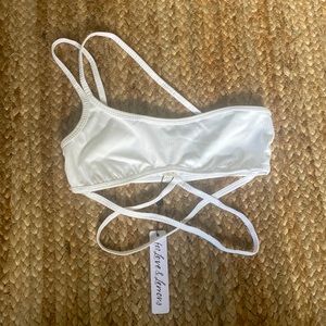 For Love & Lemons White Chloe Bra